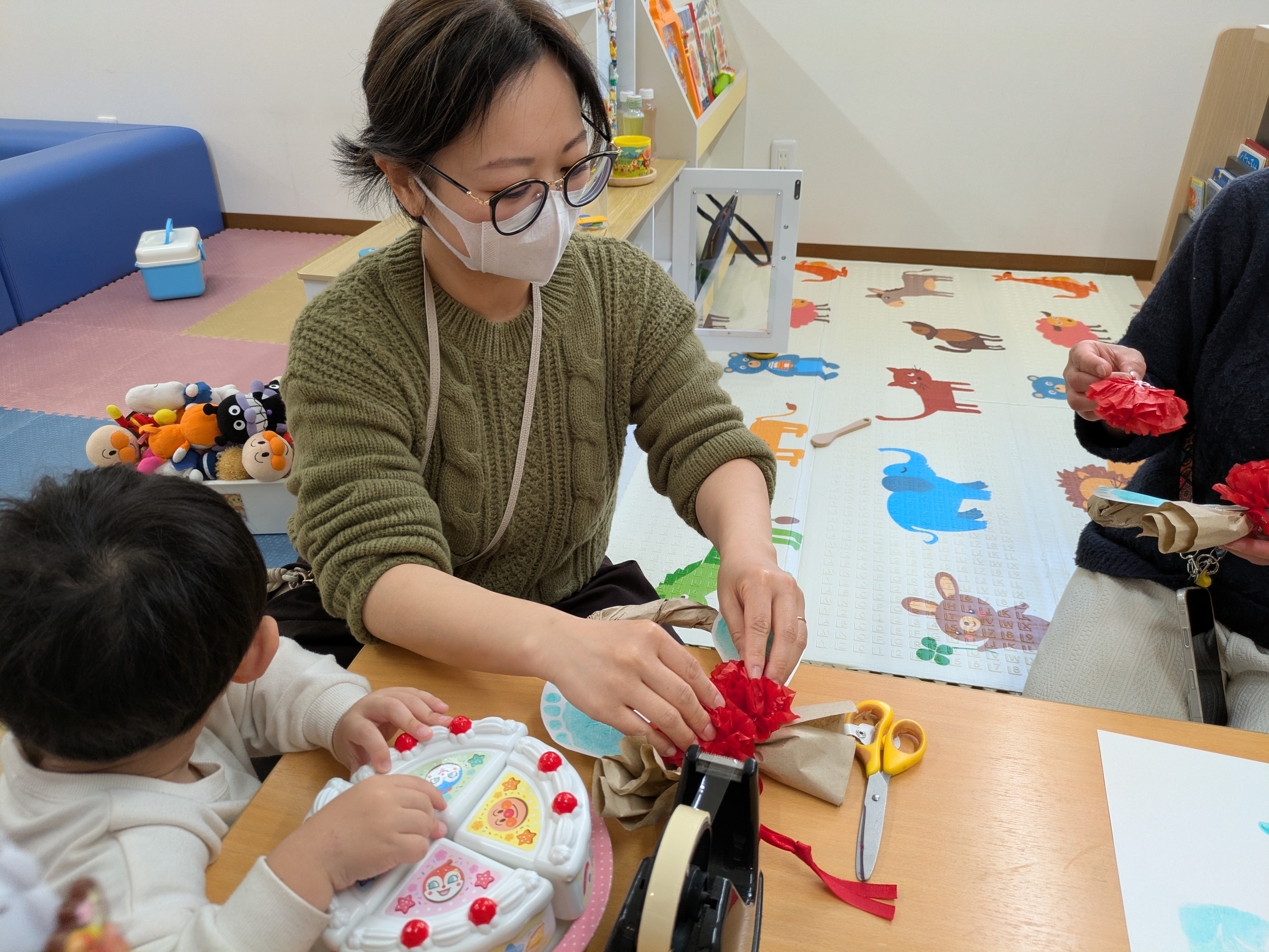子育て広場　つどい「１月の制作　しめ縄づくり」