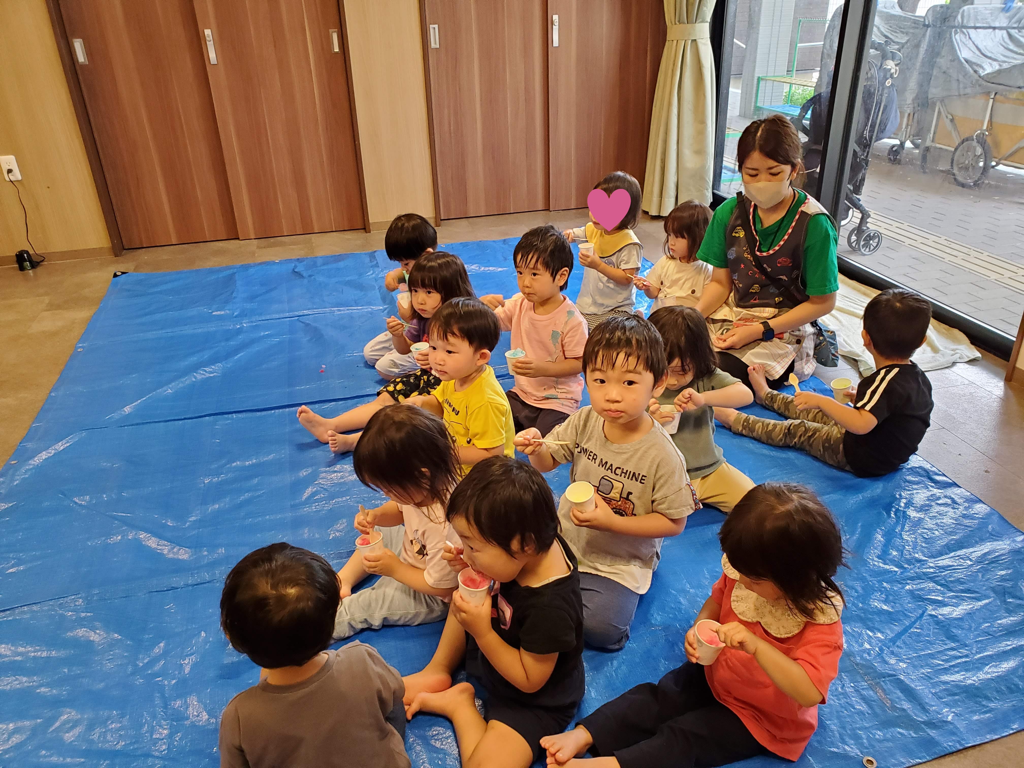 特養のおじいちゃんおばあちゃんと「かき氷イベント」
