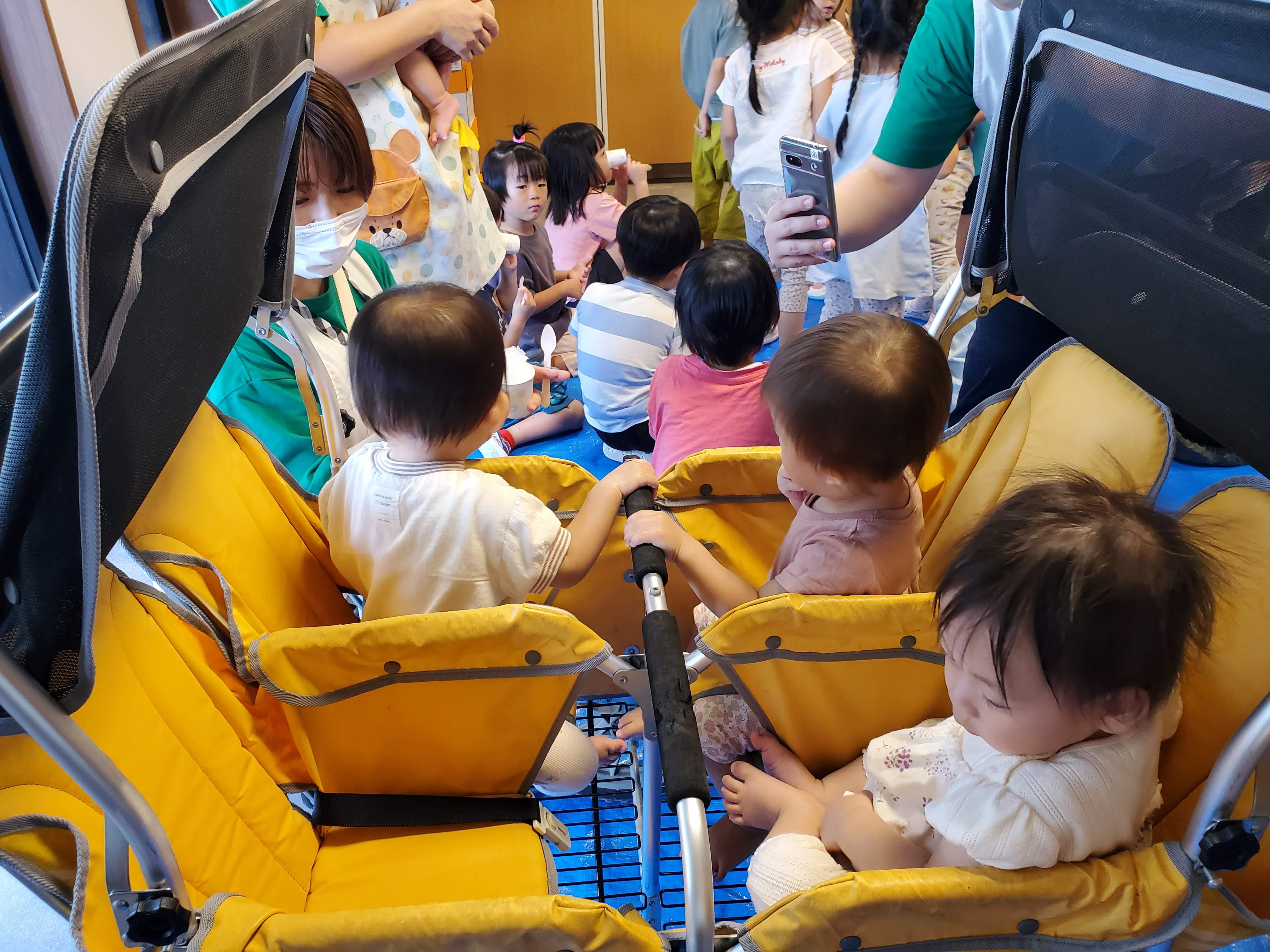 特養のおじいちゃんおばあちゃんと「かき氷イベント」