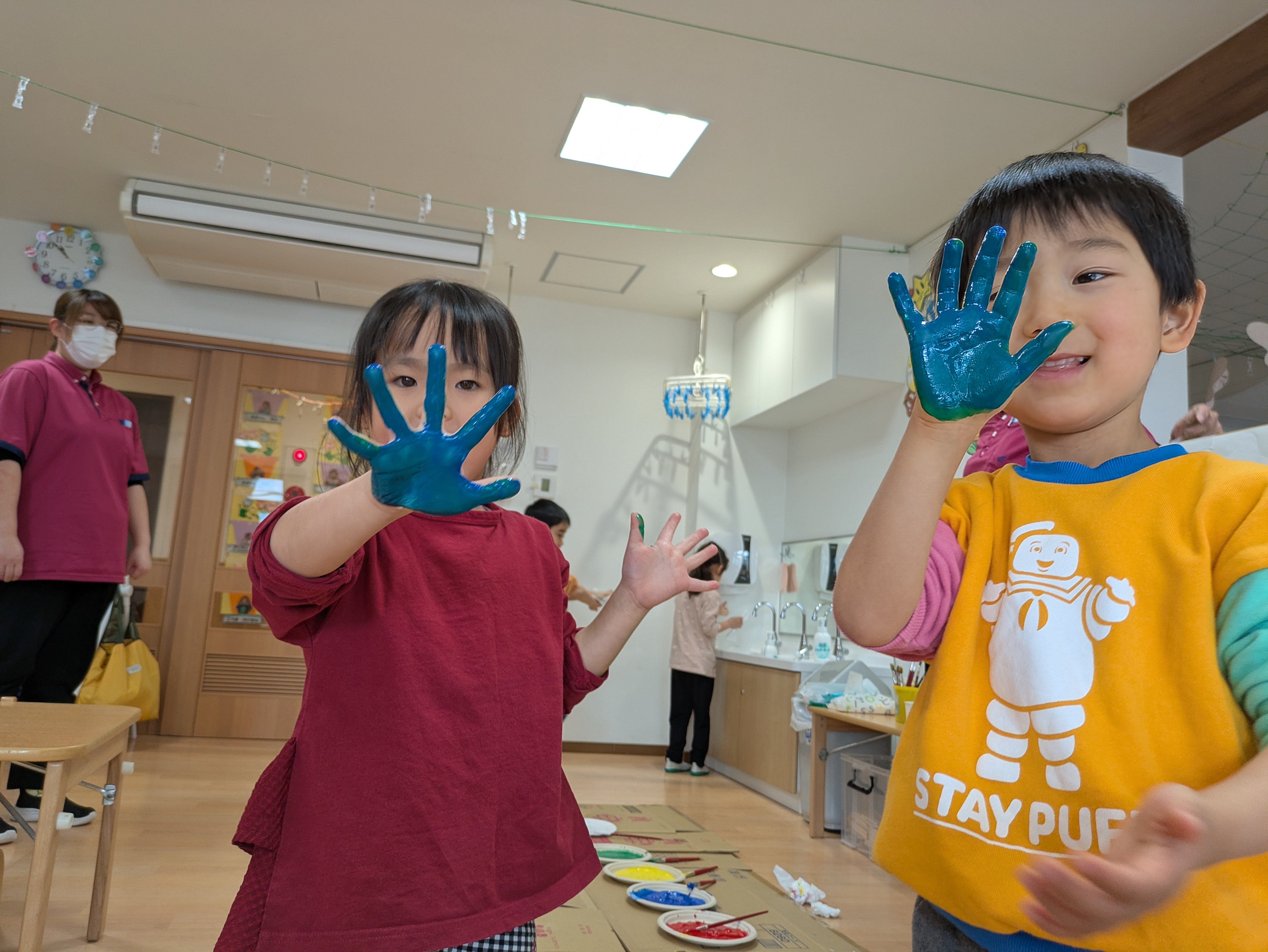 つむぎ組 混ぜたら～♪